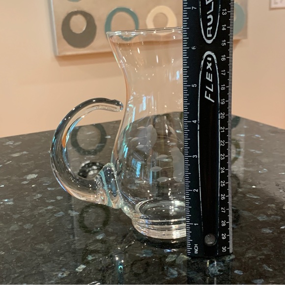 Princess House Heritage small crystal water juice pitcher 6.5” tall #402 vintage - Picture 4 of 4
